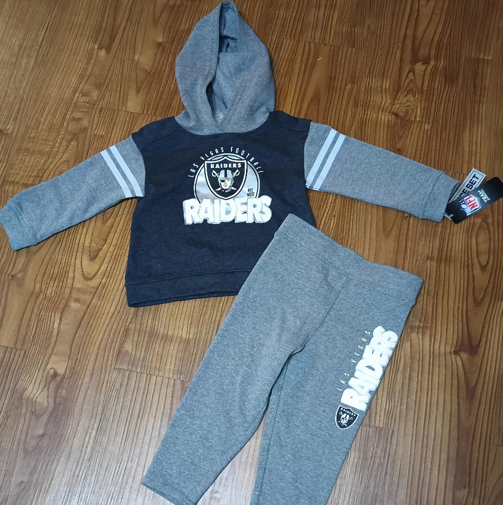 NFL Las Vegas Raiders Toddler Hoodie & Sweatpants Set - Size 3T
